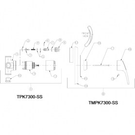 Zurn 7000-90<br>TEMP-GARD III *Gasket Only* TUB & SHOWER VALVE