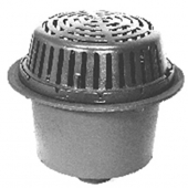 Zurn ZRB104-4NH<br> 15In Dia Deep Sump Roof Drain w/ Brz Dome