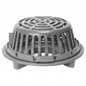 Zurn Z111-4IP<br>12&quot; Dia Flat Deck Roof Drain w/ CI Dome