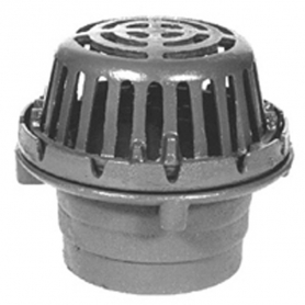 Zurn ZC125-3IP-90-R 8-3/8In Dia Roof Drain C.I. Dome-Side Outlet