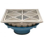 Zurn Z154-6NH <br>12In  Square CI Prom Deck Drain