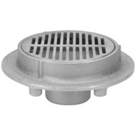 Zurn Z1730-3NH-VP 9In Dia Stainless Steel Floor Drain Shallow