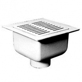 Zurn Z1920-4NL-1-23 16InSq X 7In CI A.R.C. Floor Sink Less Grate