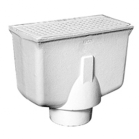 Zurn Z1930-3IC-K<br> 8In X  4In X 4In CI A.R.C. Floor Sink