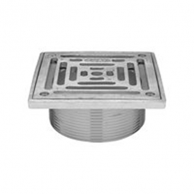 Zurn ZB400-6SZ 6In Rd Adj Polished Bronze Leveling Strainer w/ S