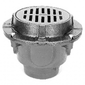 Zurn Z511-4NL-J-2-V<br> 9In Dia Heavy Duty Drain-Aux Inlet-BWV