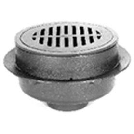 Zurn ZN521-4NL-Y 12In Dia Adj Heavy Duty Area Drain w/ Polished