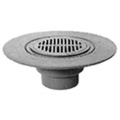 Zurn ZN531-3IP 9In Dia Adj Medium Duty Deck Drain w/ Polished Ni