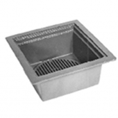 Zurn Z566-4IC-GT-Y 12In Square Open Top Drain-Top Grate-Bucket