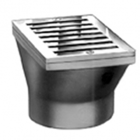 Zurn ZN572-3IP <br>Gutter Drain w/ Polished Nickel Grate