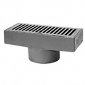 Zurn ZB575-4NH<br> Gutter Drain w/ Polished Bronze Grate