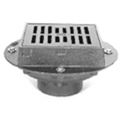 Zurn ZN609-4NL 9In Sq Heavy Duty Drain w/ Polished Nickel Grate