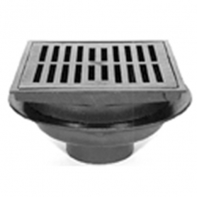 Zurn ZN610-3IP 12In Sq Heavy Duty Drain w/ Polished Nickel Grate