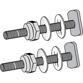 BS12275, Closet Bolts -Anticorrosive Steel -5/16&quot;&quot;x2-1/4&quot;&quot; -Case