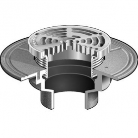 MIFAB F1103-X6-1 FLOOR DRAIN /HD STRAINER FOR NON-FLOOR AREAS