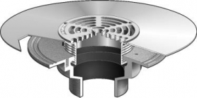 MIFAB F1102P-Z5-1-5 FLOOR DRAIN / ELASTOMERIC FLANGE / NON-FLOOR
