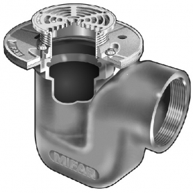 MIFAB F1124T-6-1 FLOOR DRAIN WITH INTEGRAL DEEP SEAL TRAP