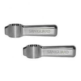 CHG K94-0110-PR Lever Handle Pair w/ Saniguard for T&amp;S Faucets