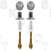 Sterling Rockwell* #334 Long Stem 2 Valve Kit w/ Acrylic Hdls