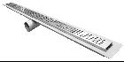 Mifab P9000-FL-SO 2.5&quot; Wide Stainless Steel Linear Shower Drain w Anchr Flane &amp; Side Outlet