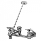 Zurn Z842M2 Sink Faucet  6in Vacuum Breaker Spout, Four-Arm Hles, Pail Hook, 3/4in Hose End  Brace