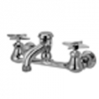 Zurn Z842N2 Sink Faucet  6in Vacuum Breaker Spout, Four-Arm Hles  3/4in Hose End .