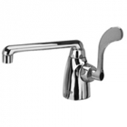 Zurn Z825F4-XL Single Lab Faucet  6in Cast Iron Spout  4in Wrist Blade Hle Lead-free