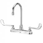 Zurn Z871B6-XL Kitchen Sink Faucet  5-3/8in Gooseneck  6in Wrist Blade Hles. Lead-free