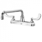 Zurn Z871H4-XL Kitchen Sink Faucet  12in Tubular Spout  4in Wrist Blade Hles. Lead-free