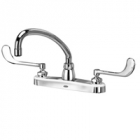 Zurn Z871J6-XL Kitchen Sink Faucet  9-1/2in Tubular Spout  6in Wrist Blade Hles. Lead-free
