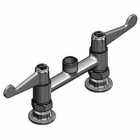 T&amp;S BRASS 5F-6DWS00 EQUIP 6IN DECK MOUNT FAUCET SWIVEL OUTLET
