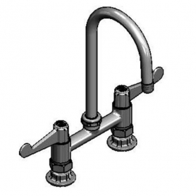 T&amp;S BRASS 5F-6DWS05 EQUIP 6IN DECK MOUNT FAUCET