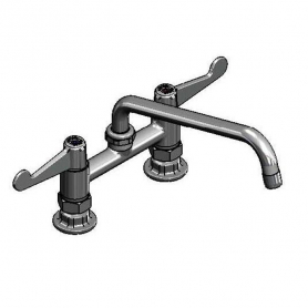 T&amp;S BRASS 5F-6DWX10 EQUIP 6IN DECK MOUNT FAUCET