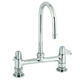 T&amp;S BRASS 5F-8DLS05 EQUIP 8IN DECK MOUNT FAUCET