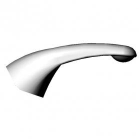 T&amp;S BRASS 5SL-1000-H EQUIP SOLID LEVER HANDLE (5SL-1000/1001)