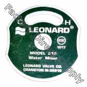 Leonard 6907 DIAL PLATE -210 THERMOSTATIC VALVES
