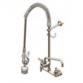 T&amp;S BRASS B-0133-ADF12-BR 8&quot; WALL MOUNT PRE-RINSE SUPPLY STOPS