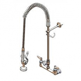 T&amp;S BRASS B-0133-V-B EASY INSTALL PRE-RINSE UNIT: 8&quot; WALL MOUNT