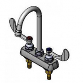 T&amp;S BRASS B-1141-02A-WH4 4&quot; DECK MOUNT WORKBOARD MIXING FAUCET