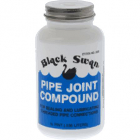 PIPE JOINT COMPOUND- 1/2 Pint Brush in Cap Bottles - (Case of 12)