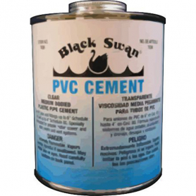 PVC CEMENT CLEAR - MEDIUM BODIED - 1/2 Pint Bottles - (Case of 24)