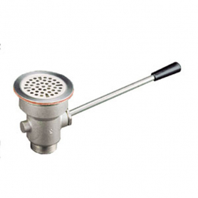 CHG Wste Assy 3x2IN,SS Lever Hdl, Cast Bronze Body, Flat Strainer