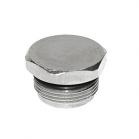CHG Cleanout Plug, Floor Type, Nickel Plated Brass