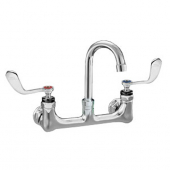 CHG KL54-8002-SE4 Low Lead 8&quot; Wall Mount Faucet W Wrist Handles