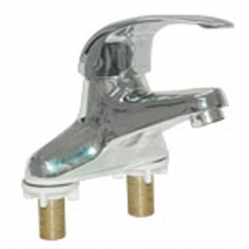 CHG Sgl Hdl Fct, 4IN Ctrs, CP, Crmc Vlv, Hot Limit Stop, 4.5IN (114mm) Cast Spout, Extended Lever Hdl, Low Ld