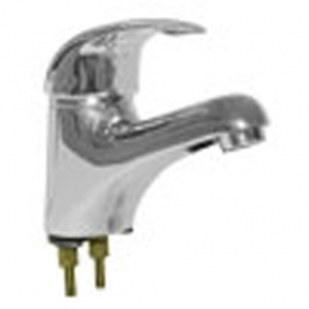 CHG Sgl Hdl Fct, 1/2IN Inlet, CP, Crmc Vlv, Hot Limit Stop, 4.5IN (114mm) Cast Spout, Lever Hdl, Low Ld