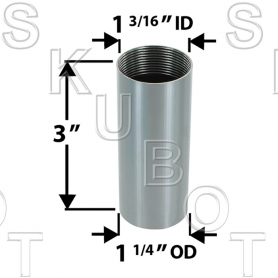 Replacement for Central Br* OS Tub &amp; Shower Sleeve -1-1/4&quot; OD x
