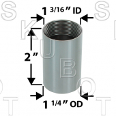 Replacement for Central Brs* OS Tub &amp; Shower Sleeve -1-1/4&quot; OD