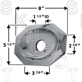 Replacement for OEM Price Pfister Avante Old Style Escutcheon
