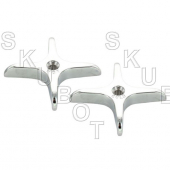 Replacement for American Standard* Chrome Cross Handles - Pair